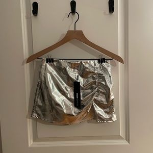 Fashion Nova Ruched Mini Skirt